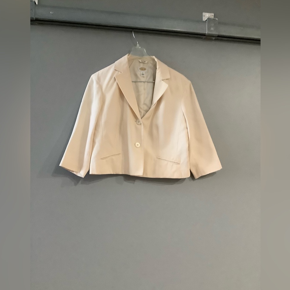 Talbots crème colored suit jacket